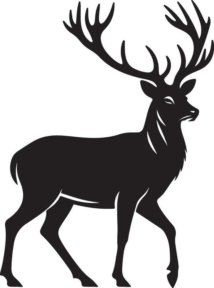Deer silhouette vectors illustration
