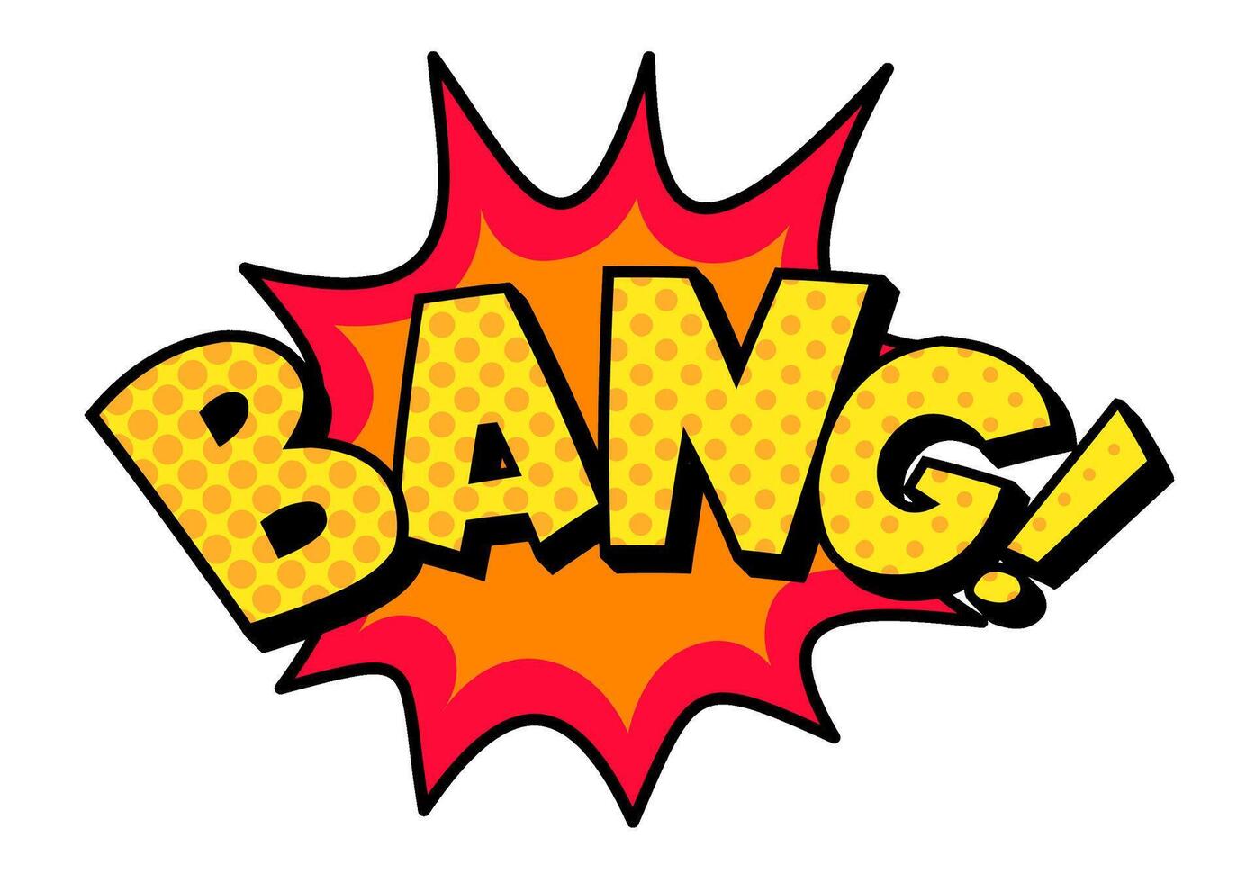 Bang explosion bomb or dynamit cloud comics vector