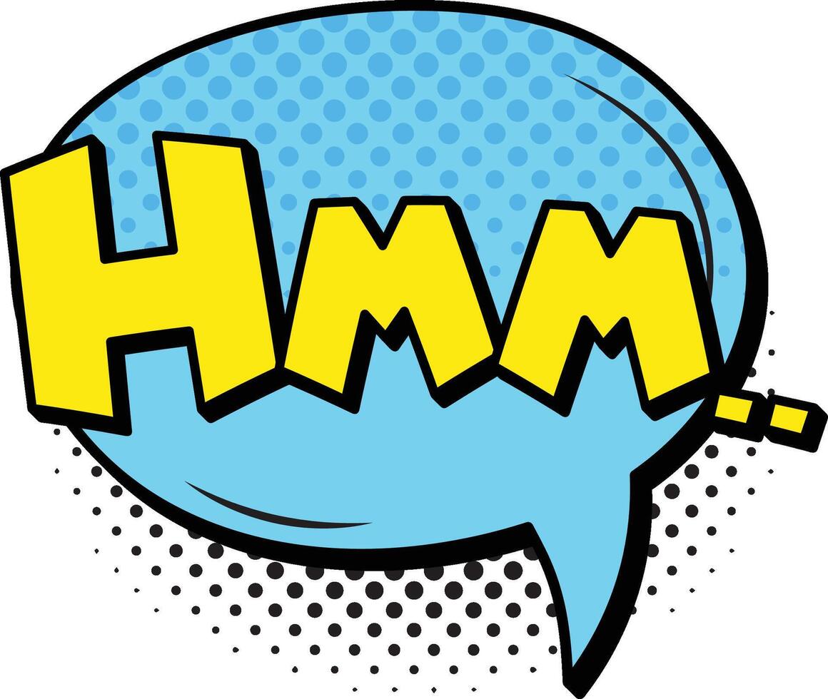 Hmm expression sound cloud for speech design vector