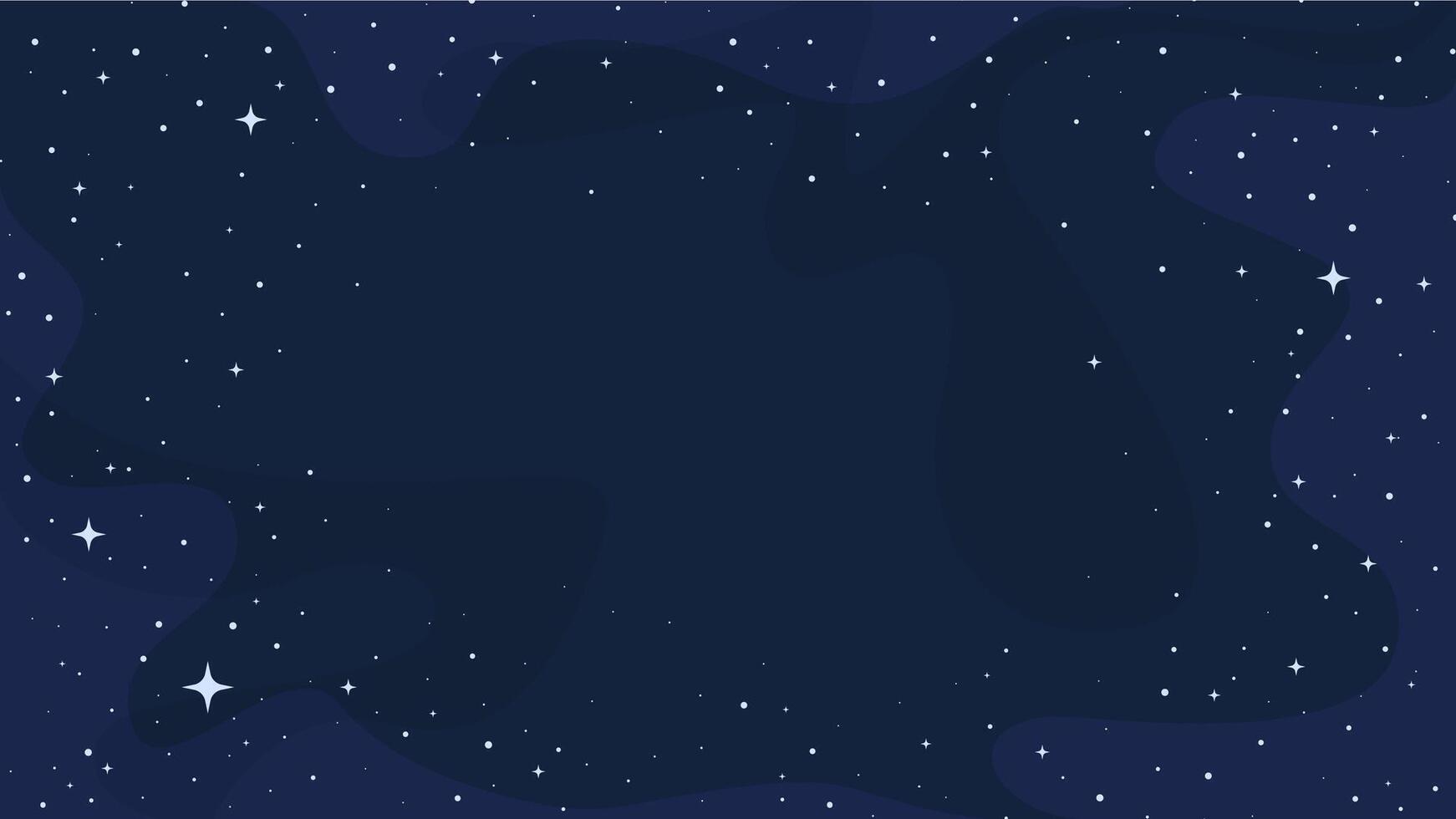 Outer space. Cosmos with stars background with copy space, deep space illustration vector