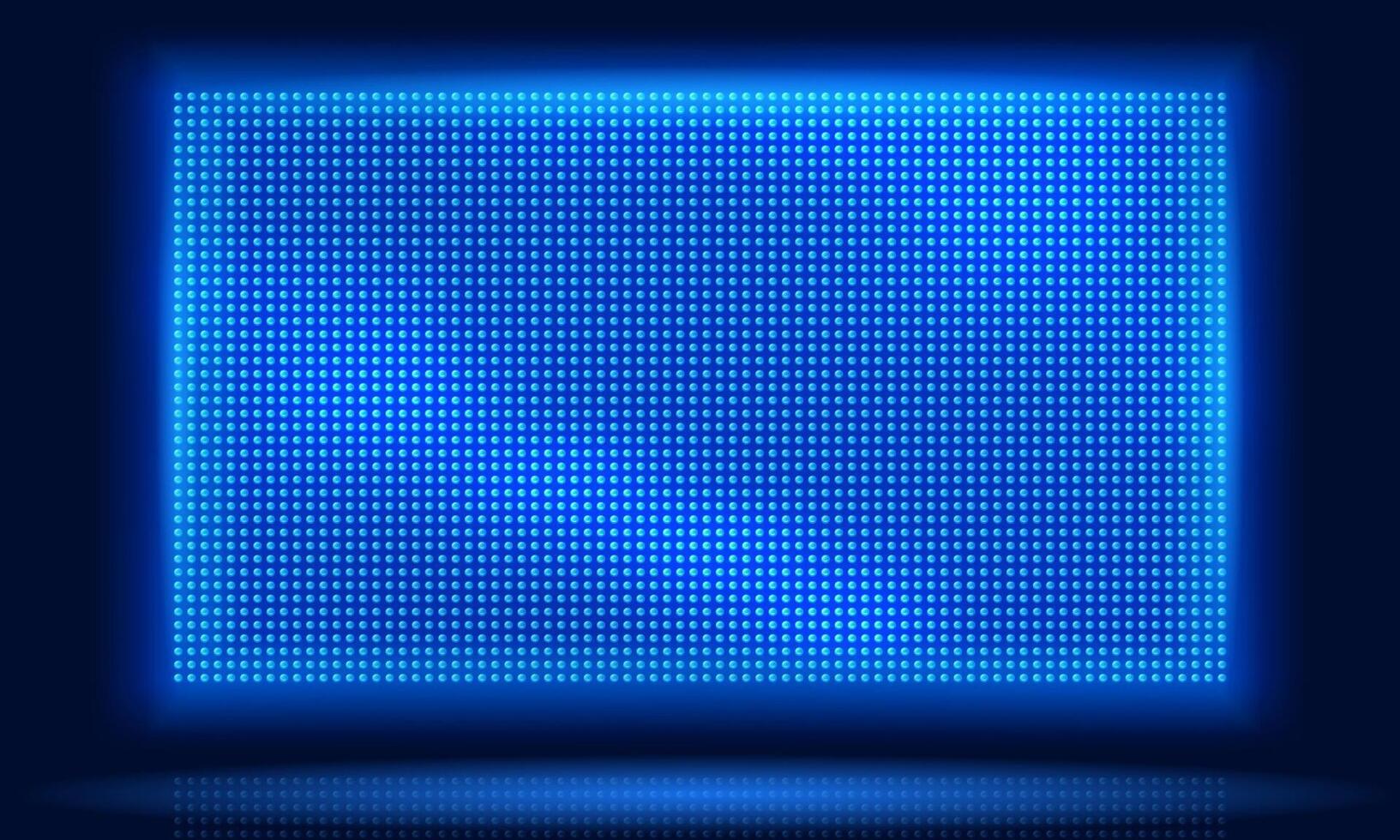 Led screen. display, lcd dot pixels wall and diodes glow light grid background vector