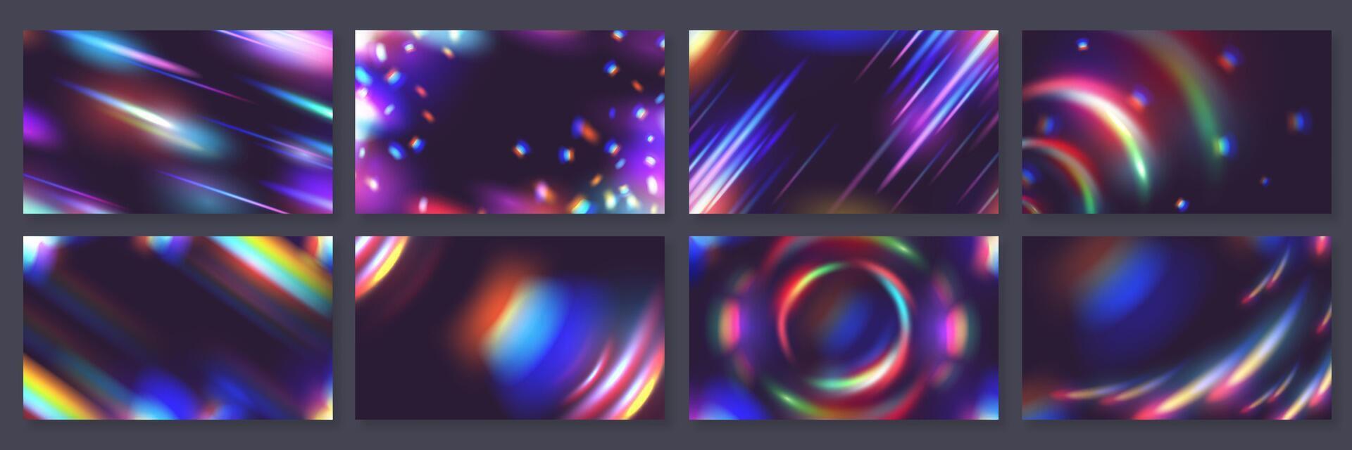 2210.m01.i006.n029.S.c15.2147645853 Prism light reflection backgrounds. set vector