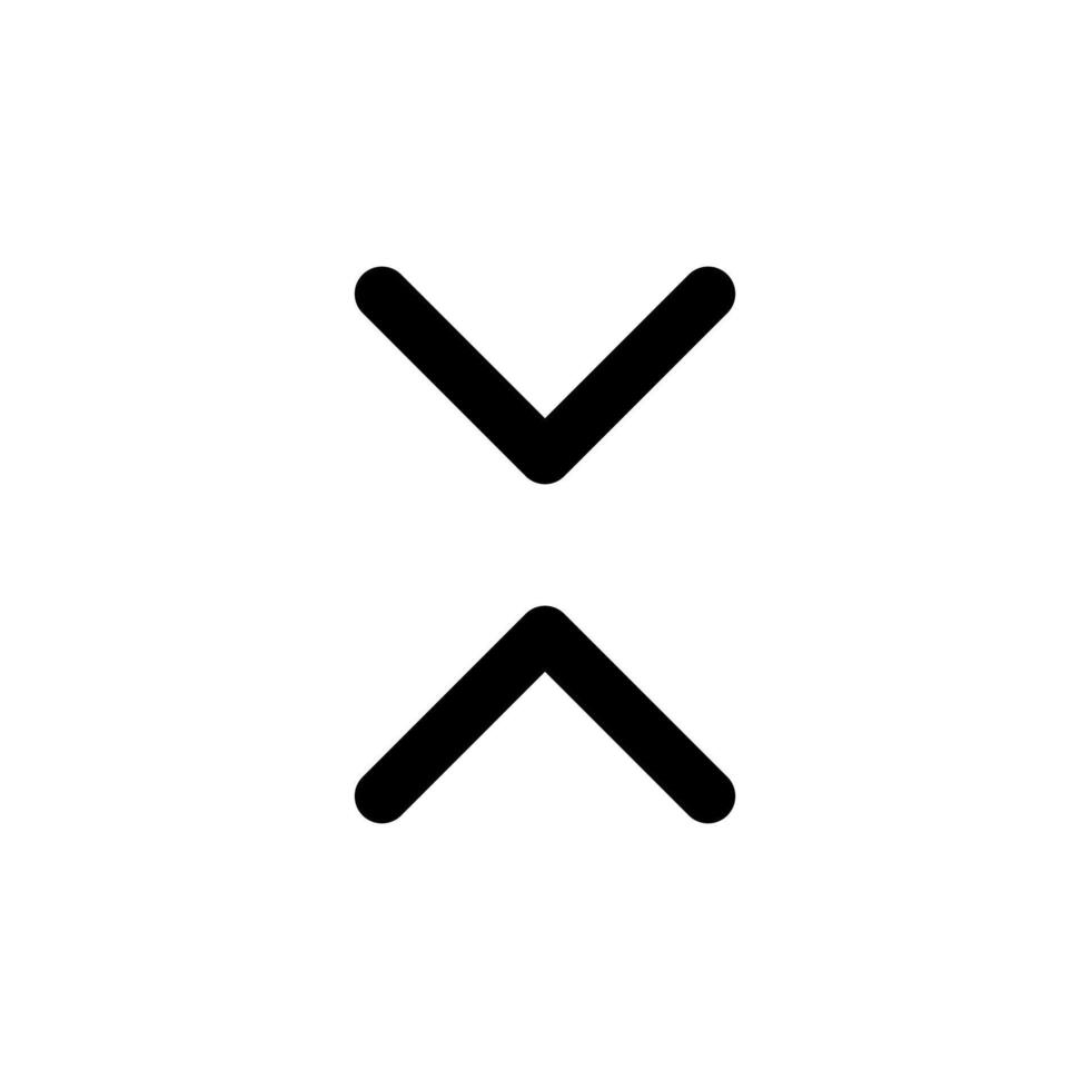 Chevrons down up vector