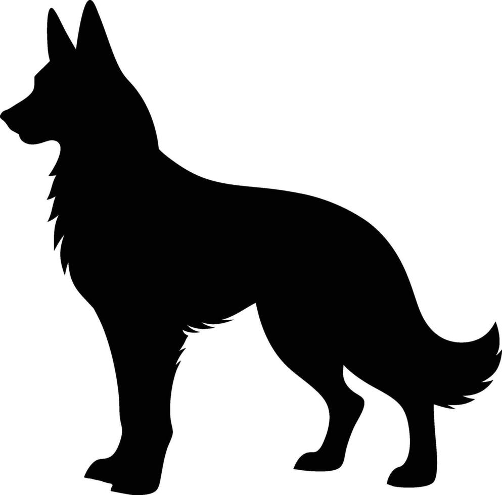German shepherd dog on a white background vector