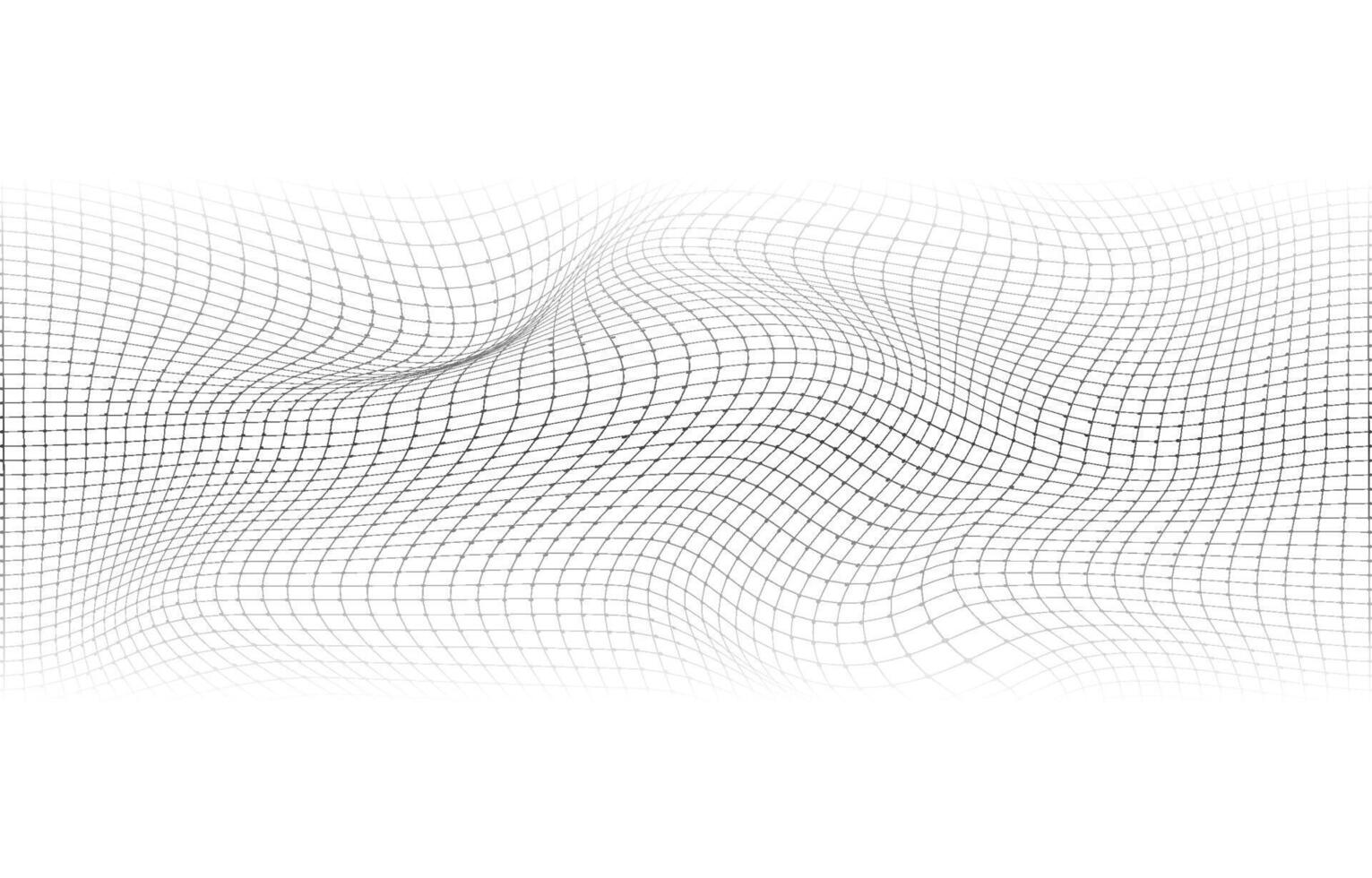 Elegant White background with gray perspective grid lines creating a square pattern vector