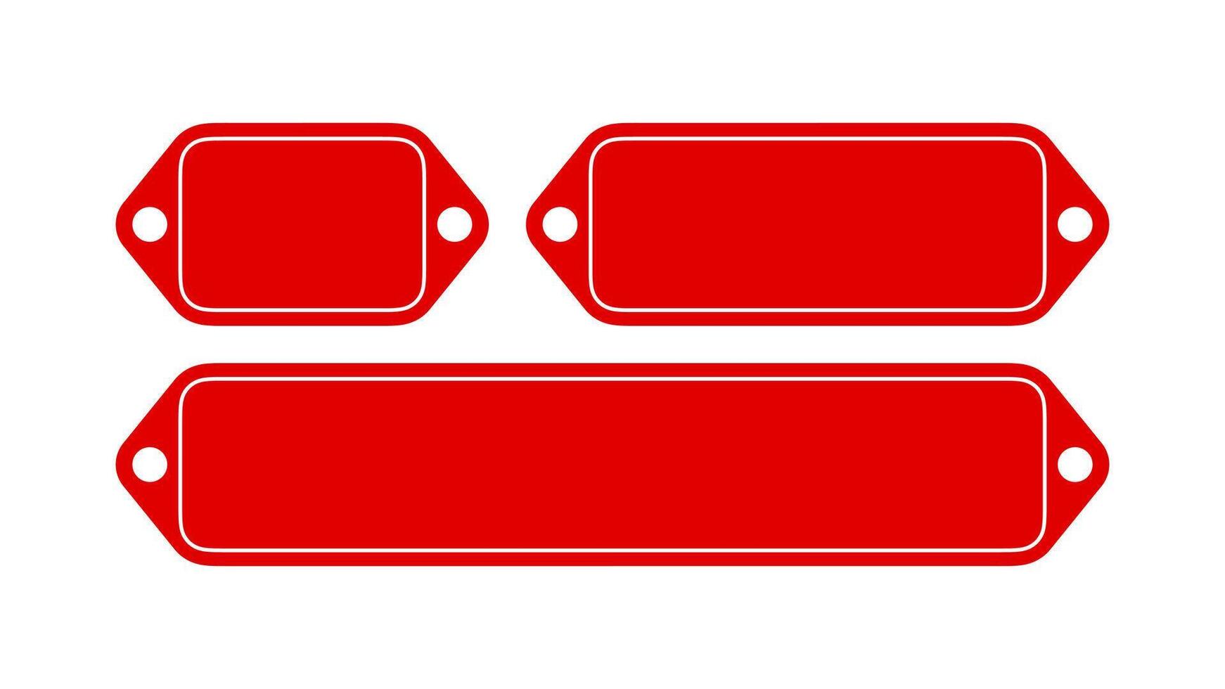 Template of price tags. Label tag mockup vector