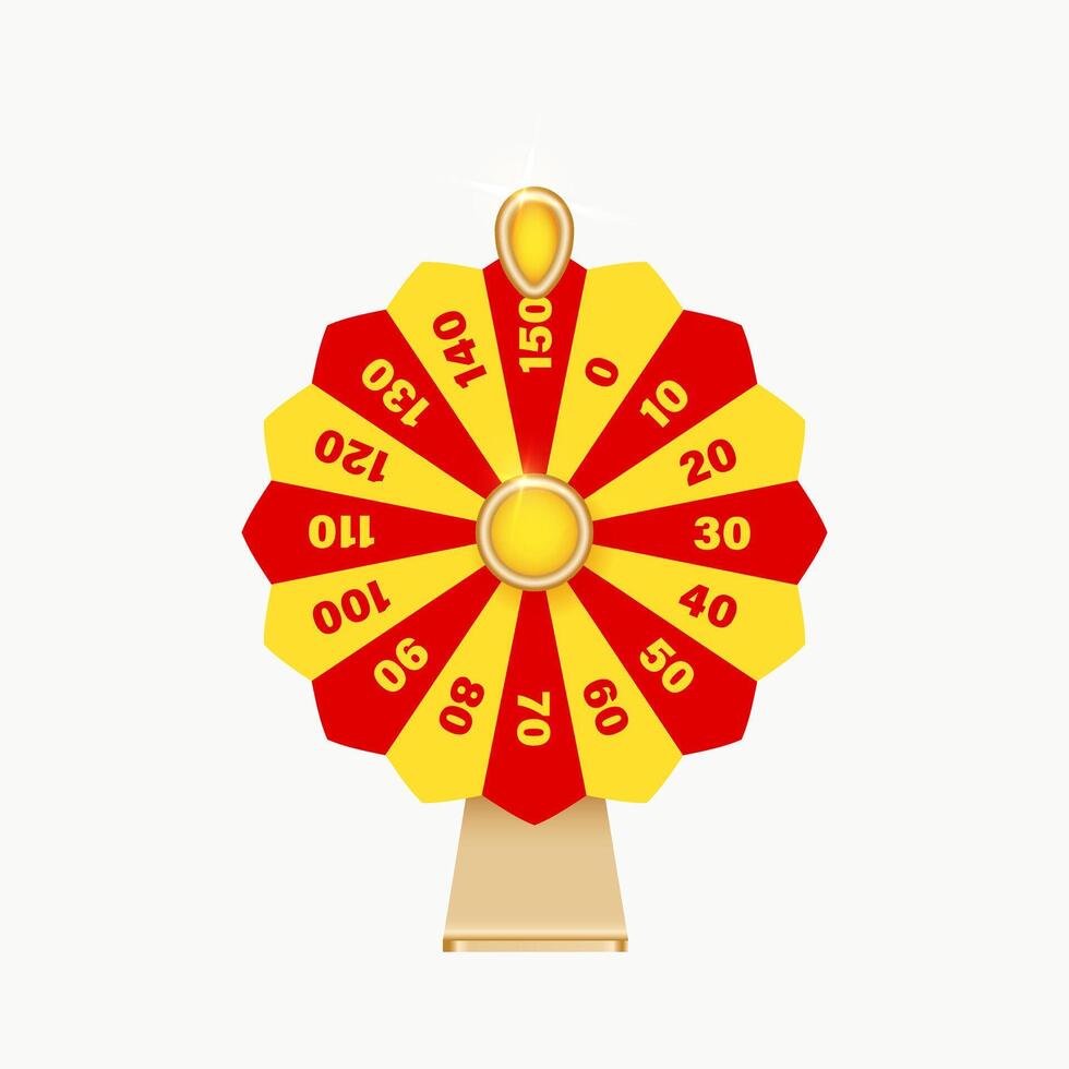 Fortune wheel spin machine. Spinning wheel vector