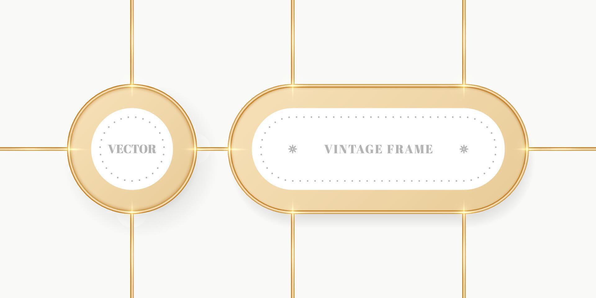 Background vintage frame. Frame template vector