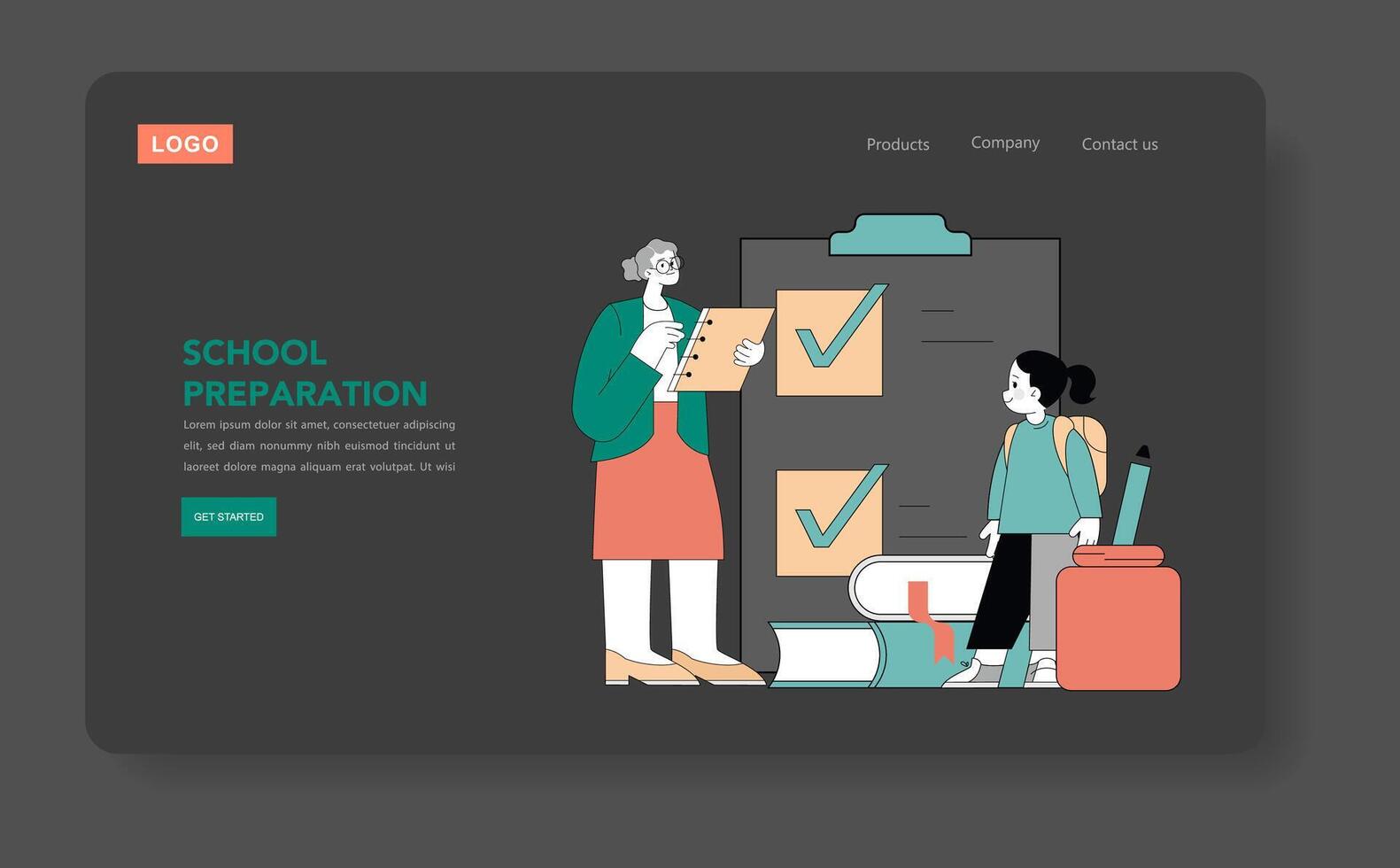 Last Days Of Summer. Flat Illustration vector