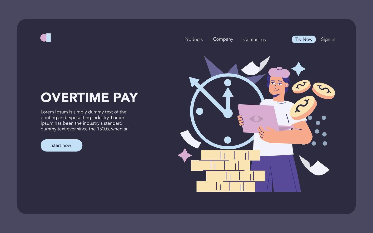 Labor Day. Flat Illustration vector