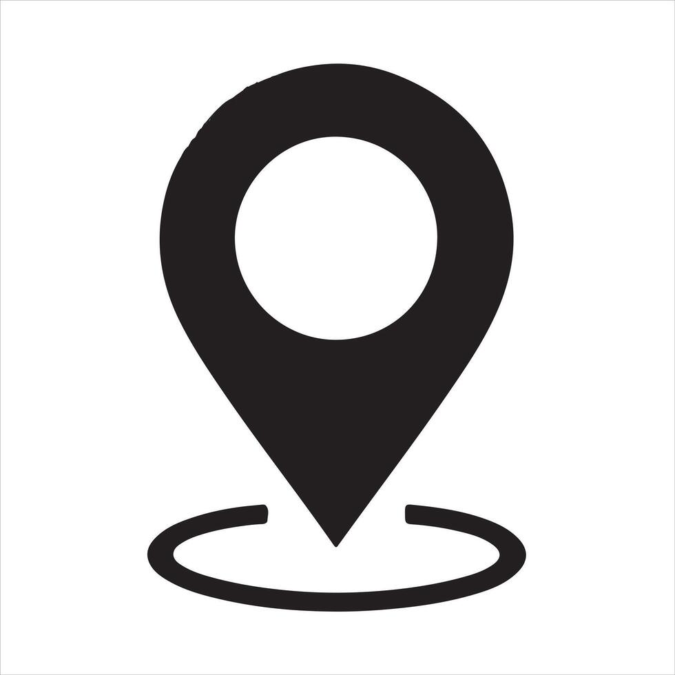 Prinlocation icon set with white backgroundt vector