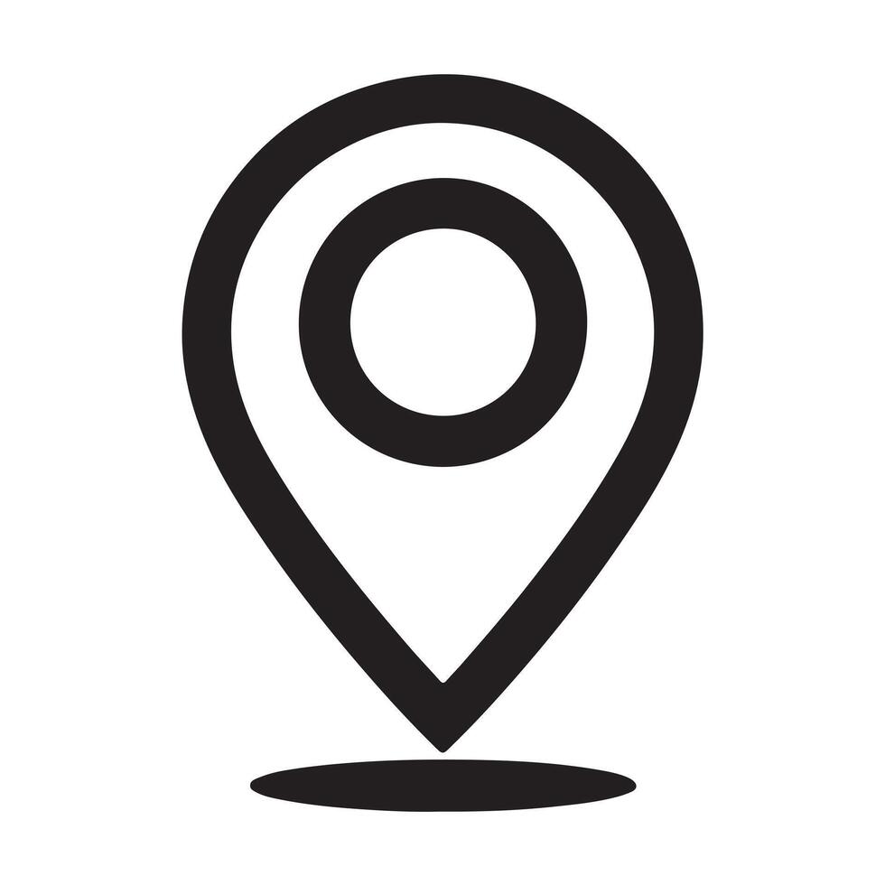 Prinlocation icon set with white backgroundt vector