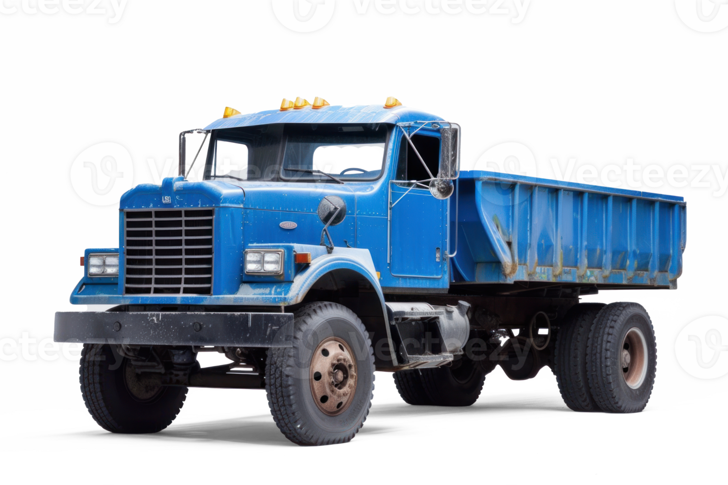 a blue truck on transparent background png