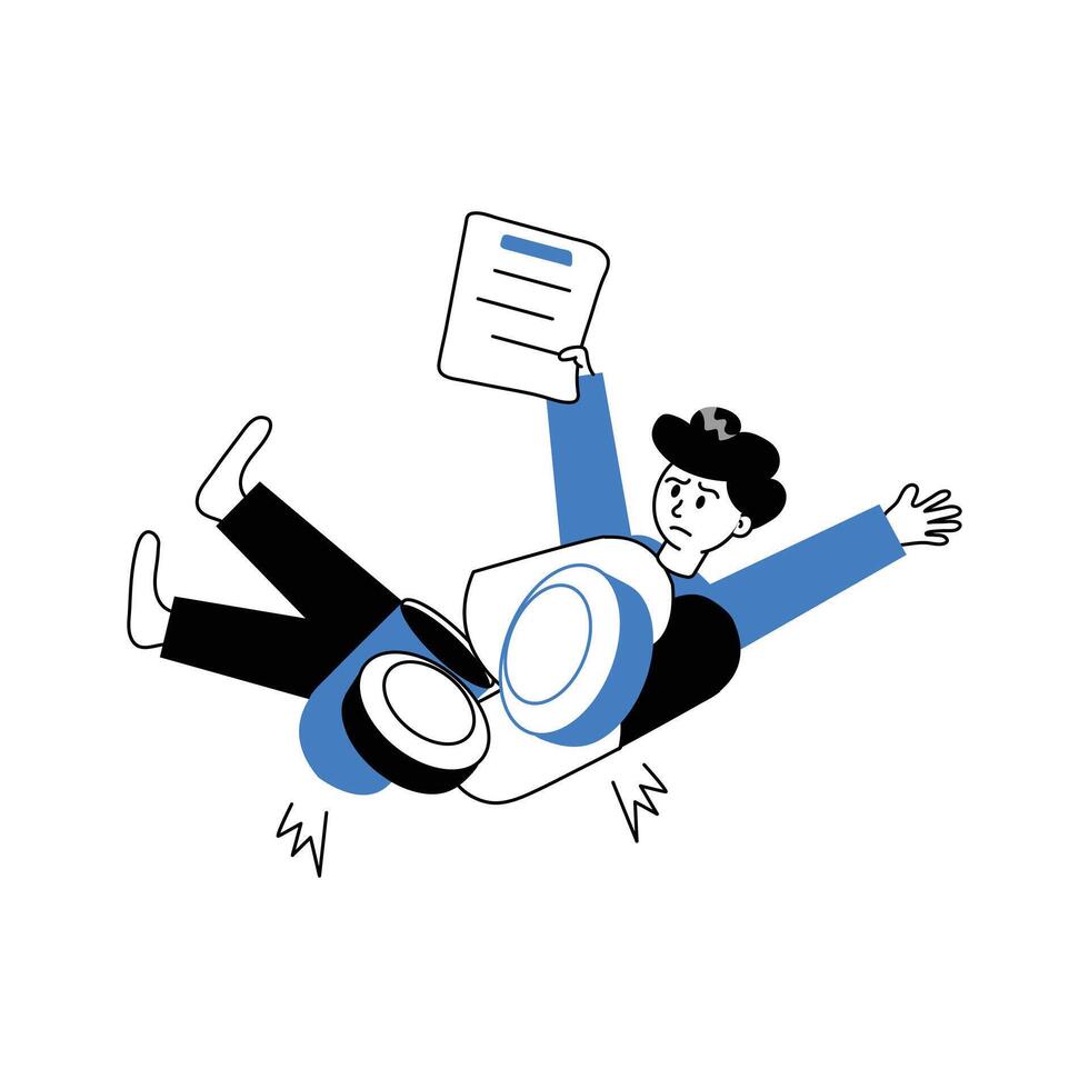 Premium quality drawing illustration of overdose vector
