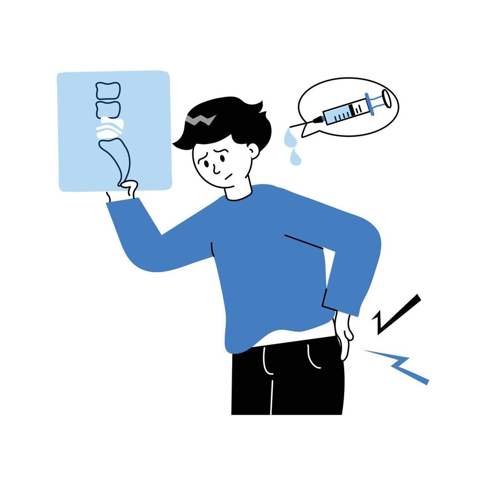 Have a look at this hand drawn illustration of backbone x ray vector