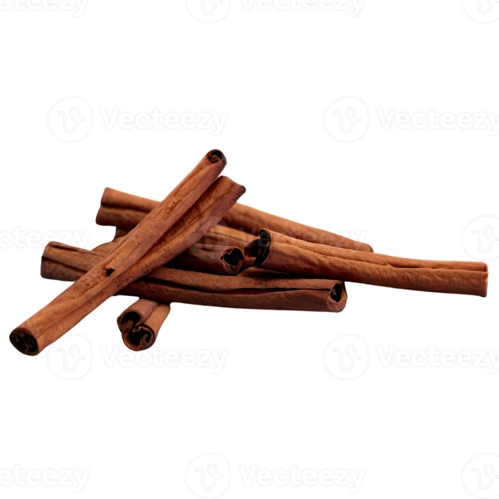 Cinnamon sticks isolated on transparent background png