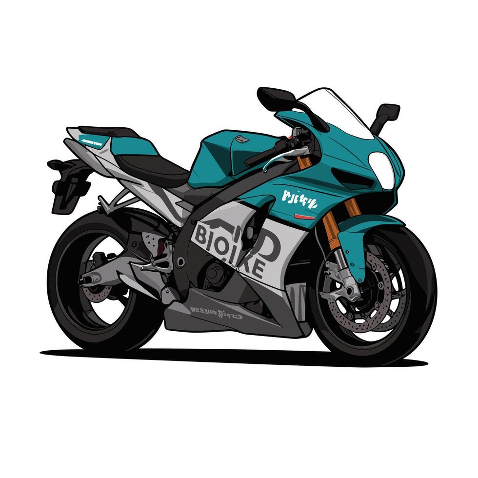 motorcycle bike illustration art vector