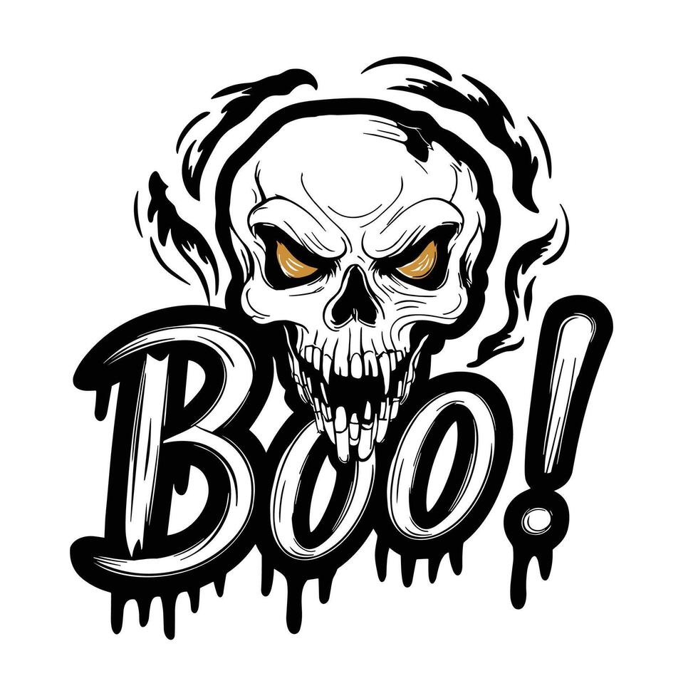halloween t shirt design for print illustration art vector