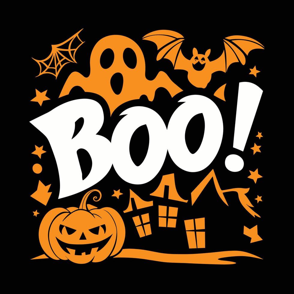 halloween t shirt design for print illustration art vector