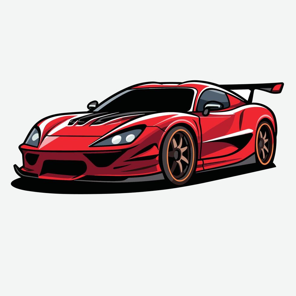 Car sticker art illustration vector