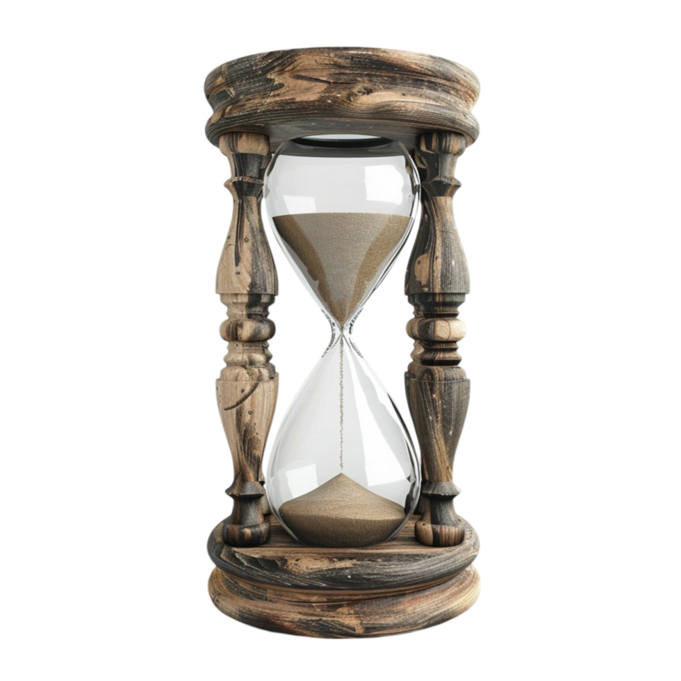 an hourglass with sand png