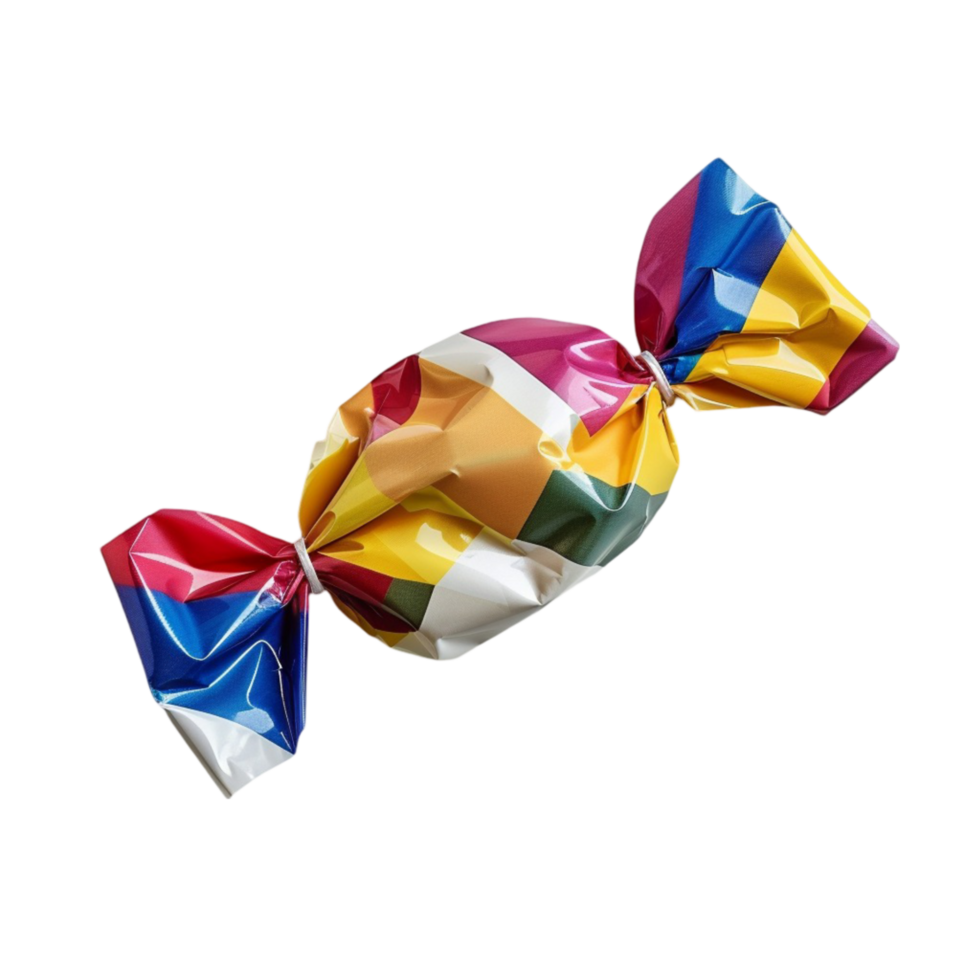 a colorful candy wrapped in paper png