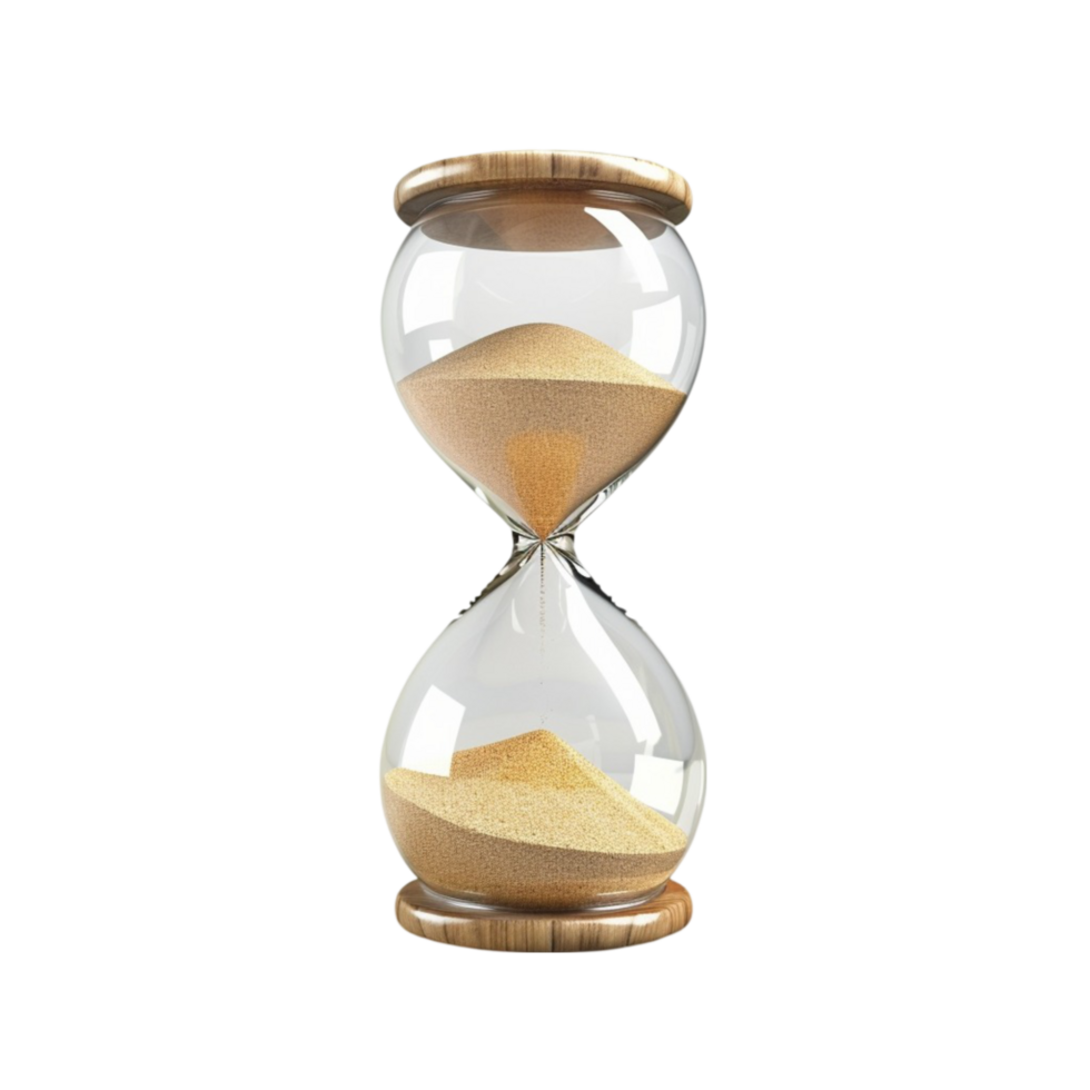 an hourglass with sand on it picture png
