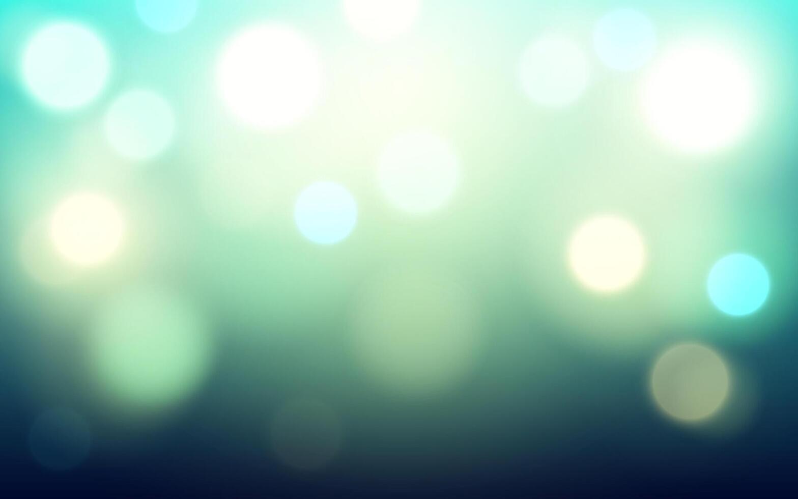 Blue and Green Bokeh Background. Soft Abstract Light with Circular Patterns, Background decoration vector