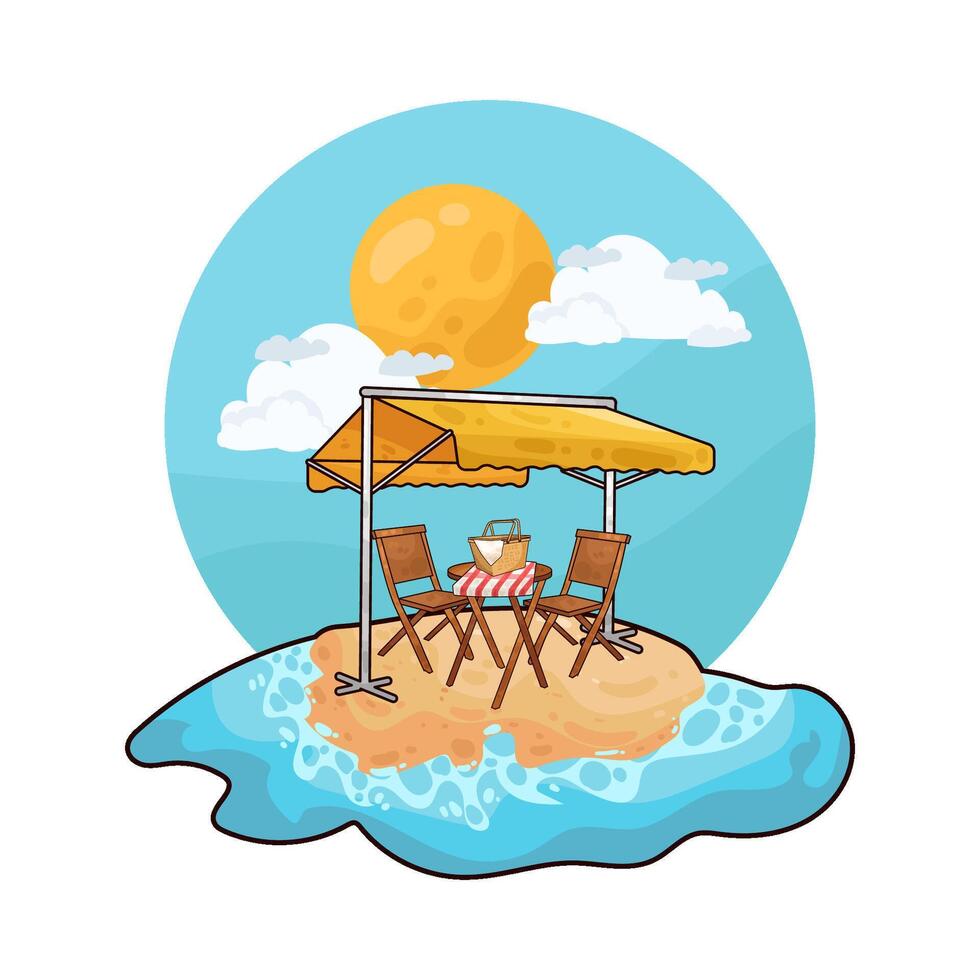 Illustration of canopy vector