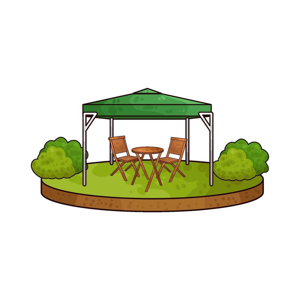Illustration of canopy vector