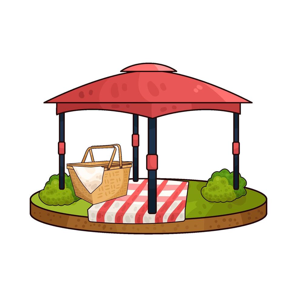 Illustration of canopy vector