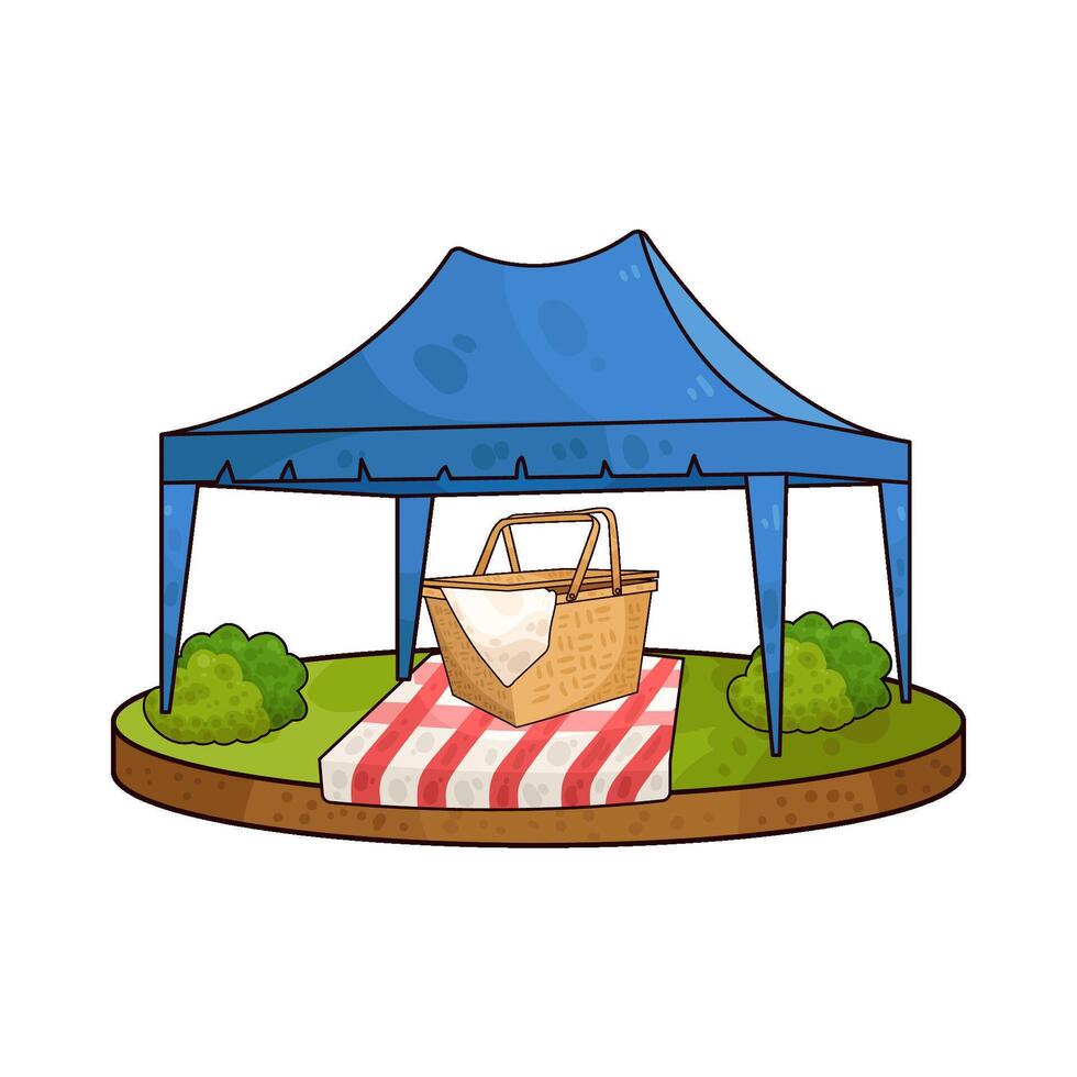 Illustration of canopy vector