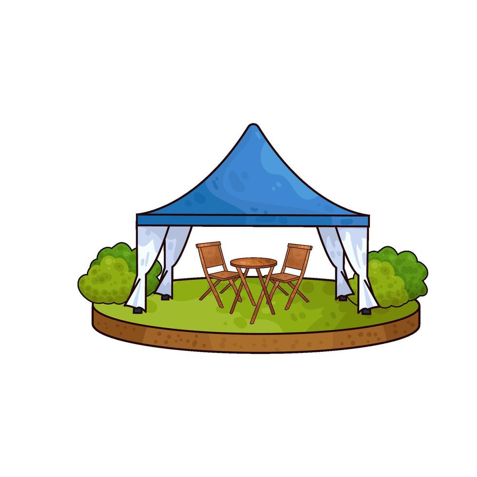 Illustration of canopy vector