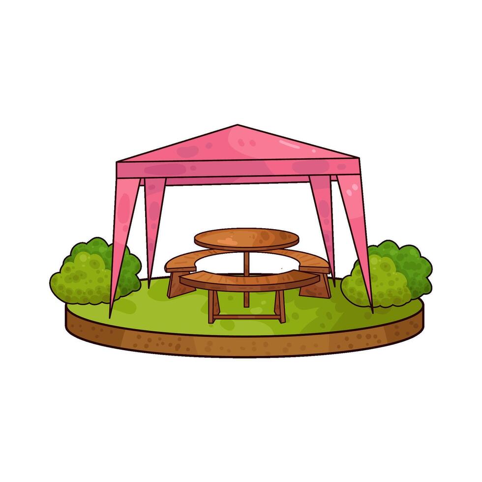 Illustration of canopy vector