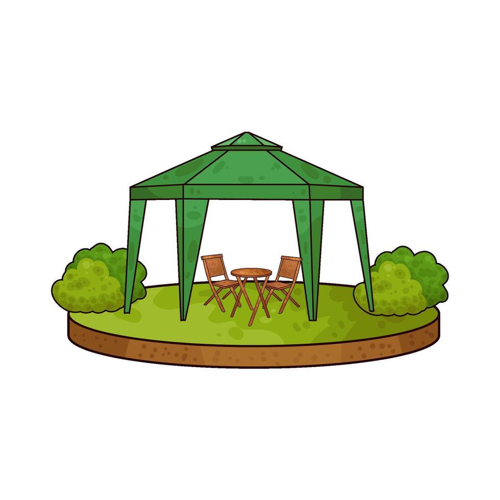 Illustration of canopy vector