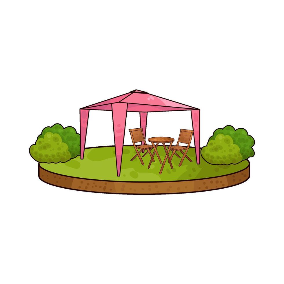 Illustration of canopy vector