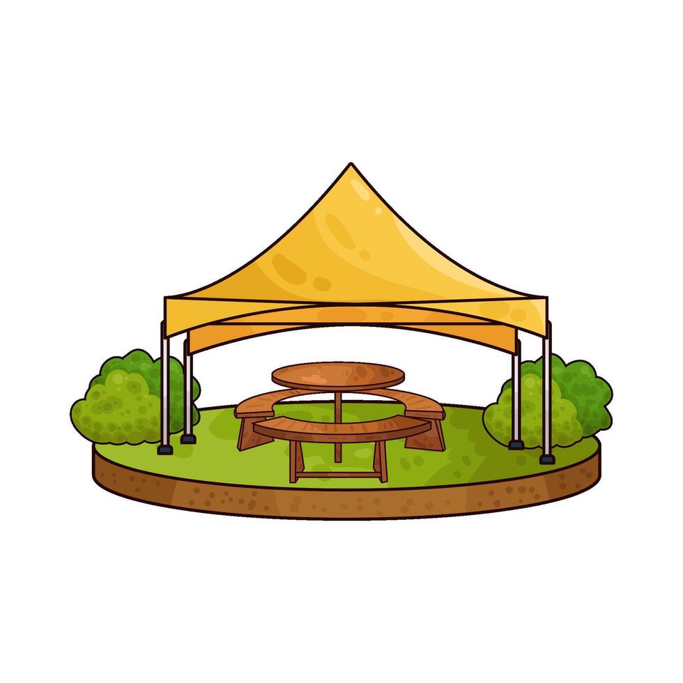 Illustration of canopy vector