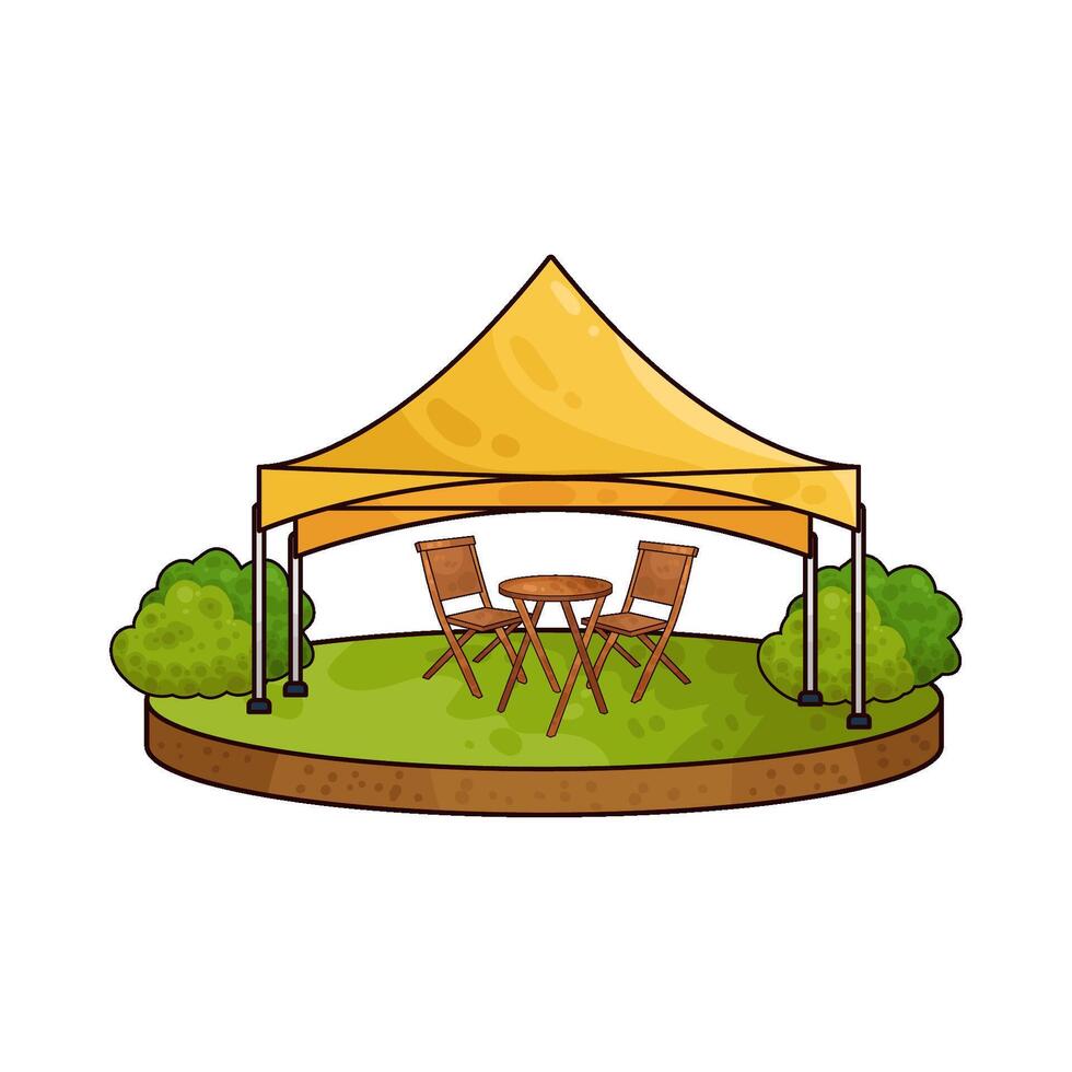 Illustration of canopy vector
