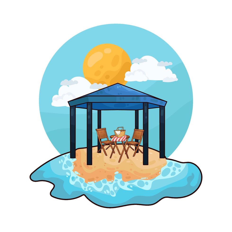 Illustration of canopy vector
