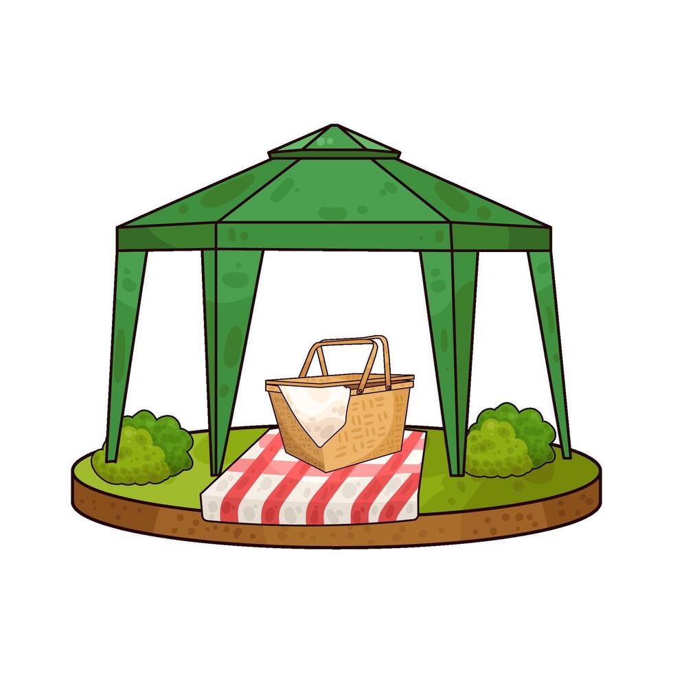 Illustration of canopy vector