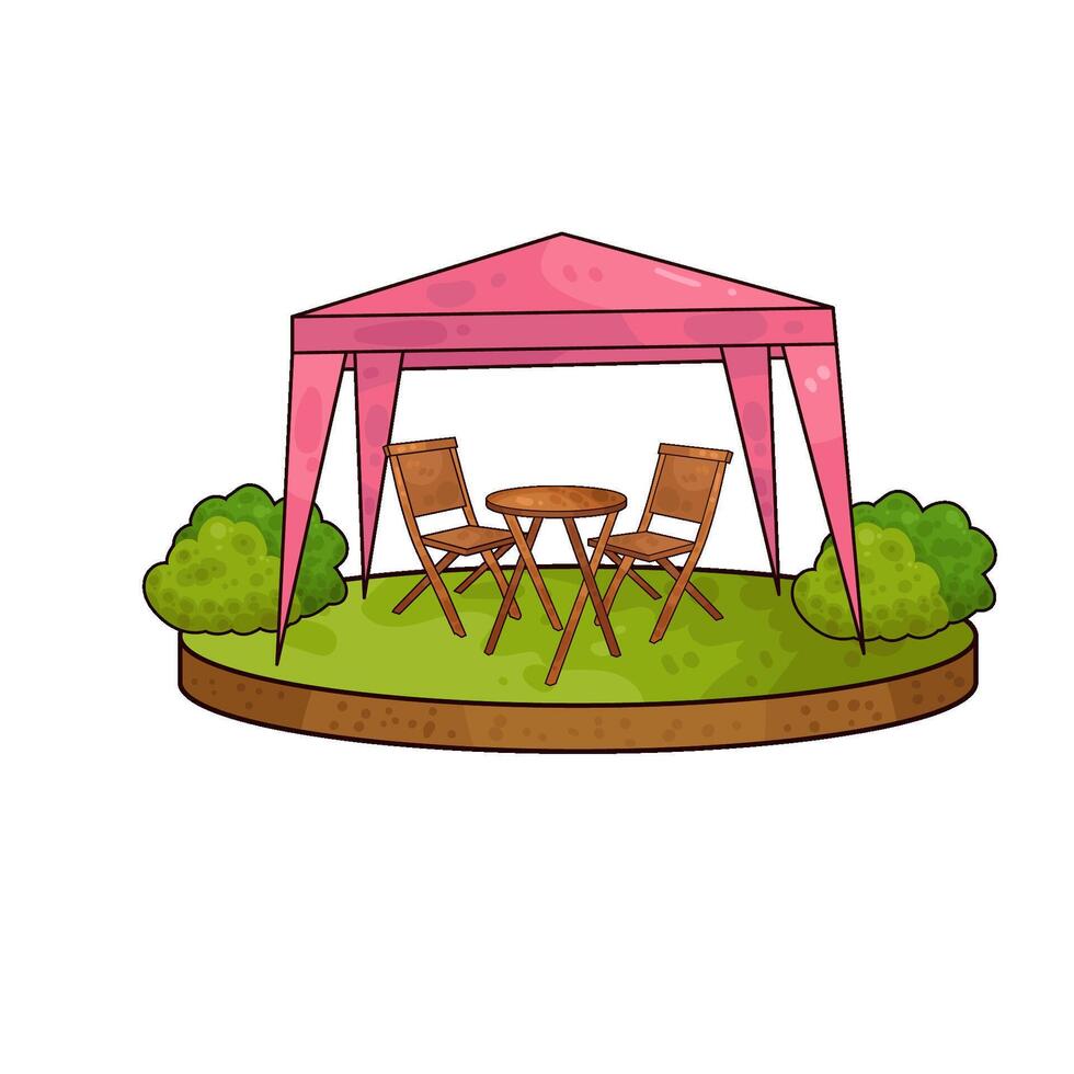 Illustration of canopy vector