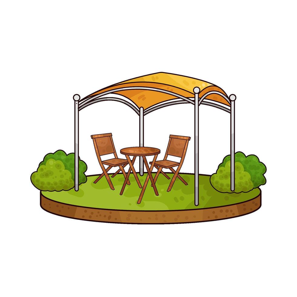 Illustration of canopy vector