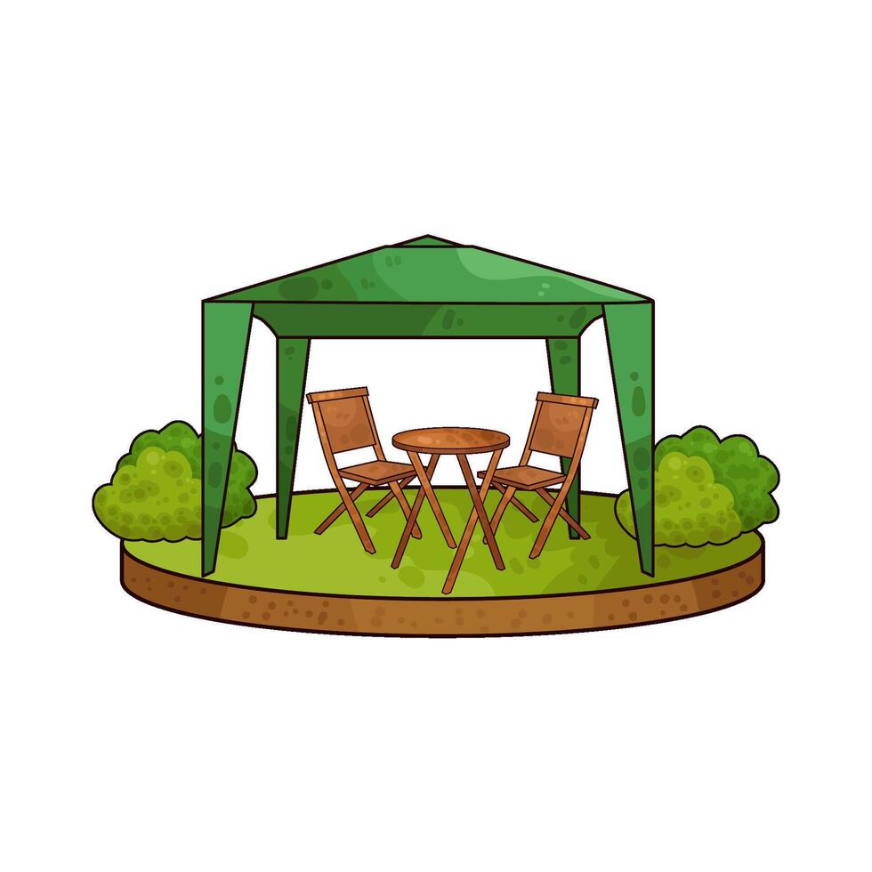 Illustration of canopy vector