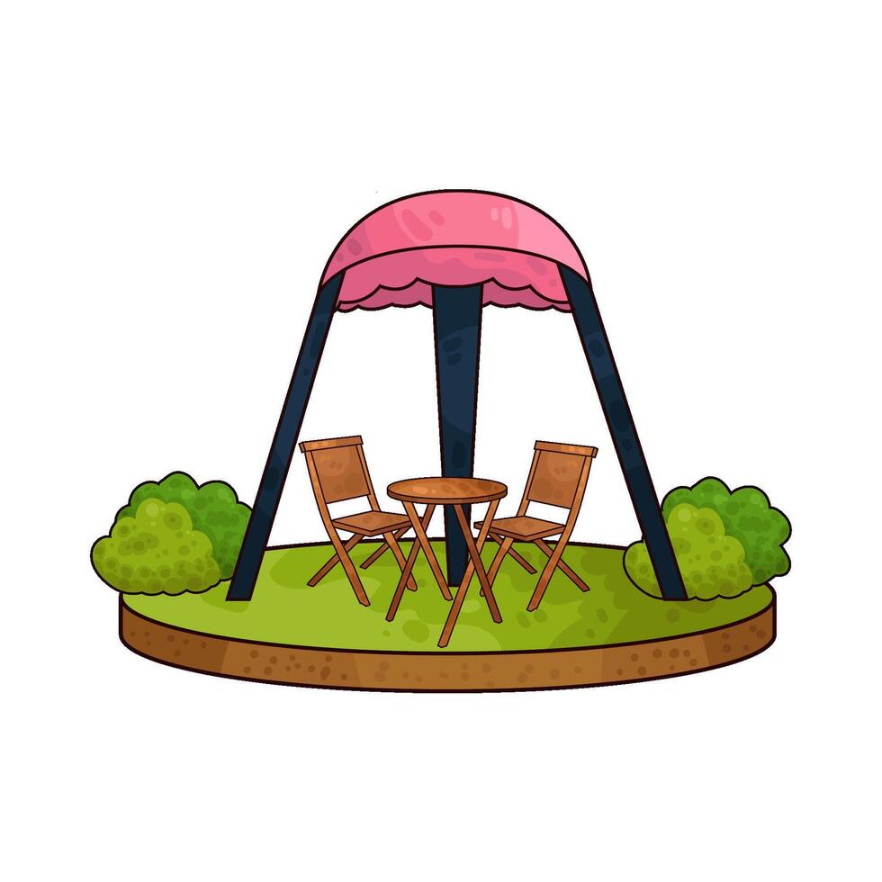Illustration of canopy vector