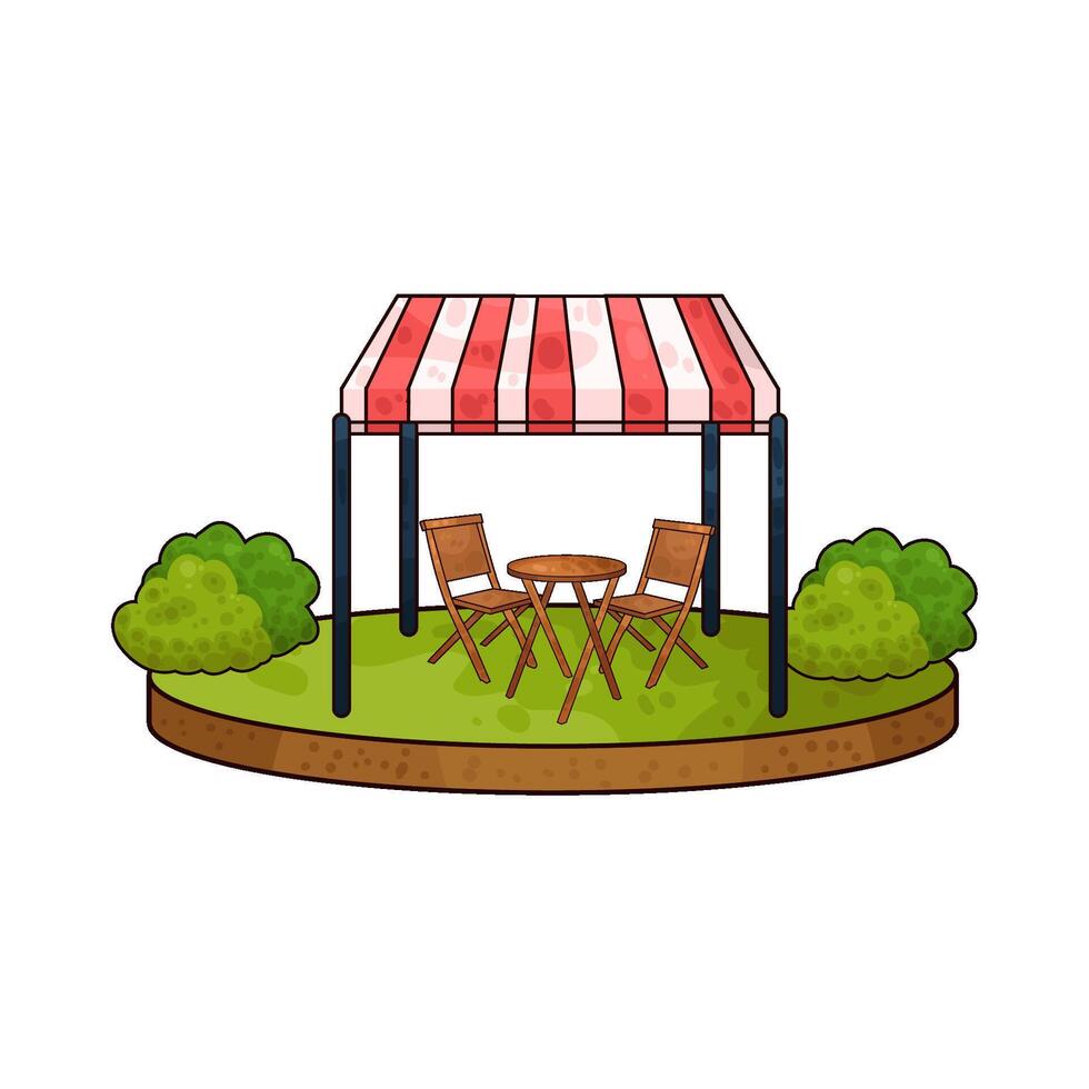 Illustration of canopy vector