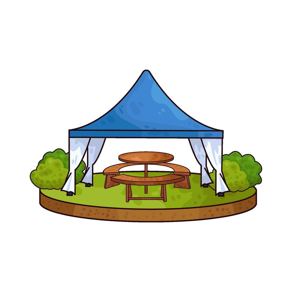 Illustration of canopy vector