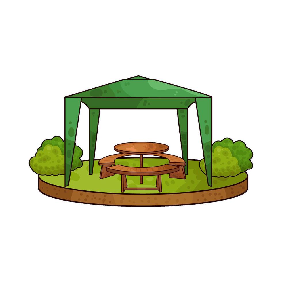 Illustration of canopy vector