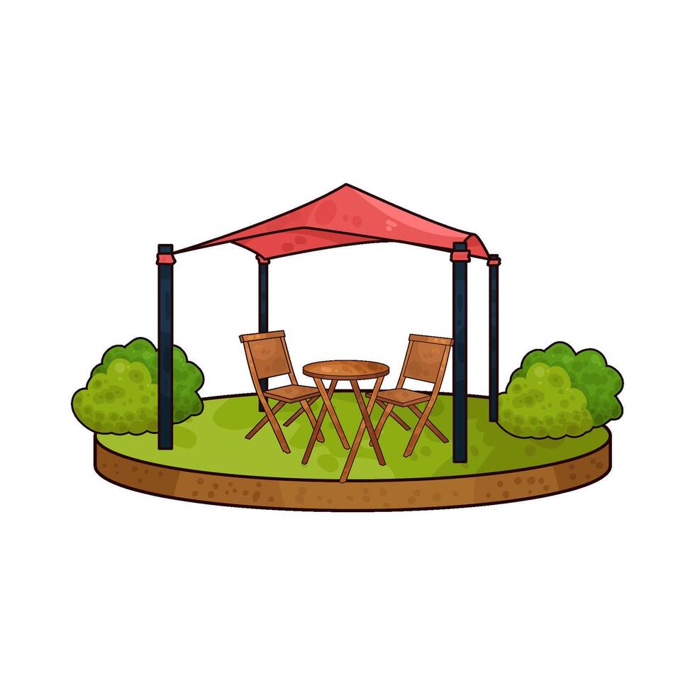 Illustration of canopy vector