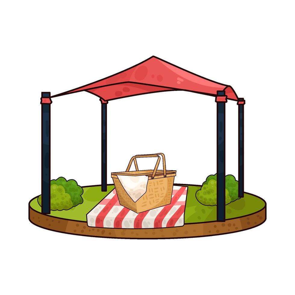 Illustration of canopy vector