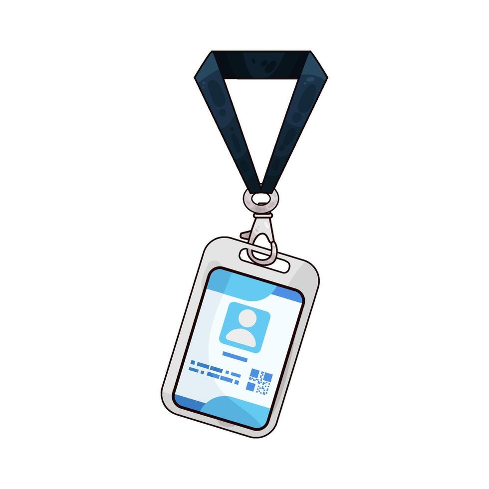 Illustration of id card vector